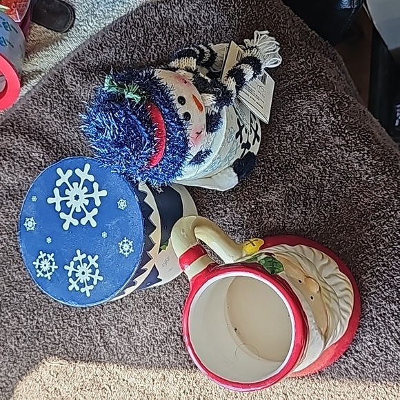 Santa and the snowman set 3 piece - Picture 3 of 3